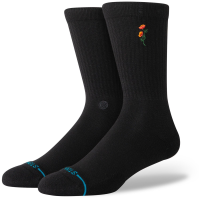 Stance Twiggy Crew Socks 2025 in Black size Large | Nylon/Cotton/Elastane