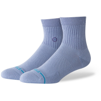 Stance Icon Pop Quarter Socks 2025 in Blue size Large | Nylon/Cotton/Elastane