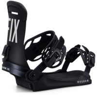 Fix Magnum Snowboard Bindings 2025 in Black size Medium | Nylon/Aluminum