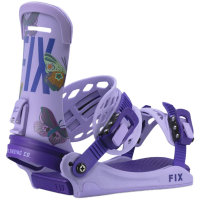Women's Fix Iris Pro Snowboard Bindings 2025 in Purple size Small | Nylon/Aluminum