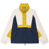 Women's The Great Outdoors The Crestline Pullover Jacket 2025 Yellow in Navy size Small | Polyester