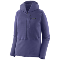 Women's Patagonia R1 Pullover Hoodie 2026 in Purple size X-Large | Spandex/Polyester