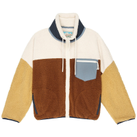 Women's The Great Outdoors The Plush Terrain Full-Zip Up 2025 Brown Jacket size X-Small | Polyester