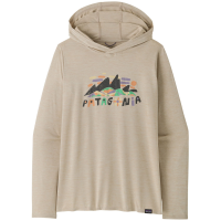 Women's Patagonia Capilene Cool Daily Graphic Hoodie 2025 in Khaki size Large | Polyester