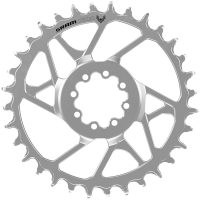 SRAM Eagle 90 T-Type Direct Mount Steel Chainring 2025 in Silver size 34T