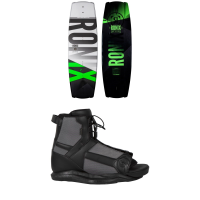 Ronix Vault Wakeboard - 134 Package (134 cm) + 5-8.5 Mens in Black size 134/5-8.5