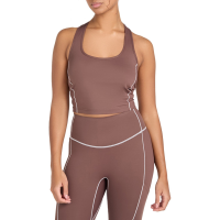 Women's Seniq Off-Grid Halter Top 2025 in Brown size Large | Nylon/Spandex