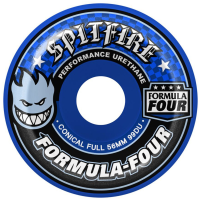 Spitfire Formula Four 99d Conical Full Blue Skateboard Wheels 2026 size 56