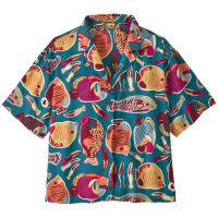 Women's Patagonia Tidal Threads Shirt 2025 in Blue size Medium