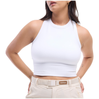 Women's Halfdays Sunn Racerback Tank Top 2025 in White size Small