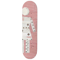 Girl Geering (Red) Stripe Skateboard Deck 2026 size 8.0
