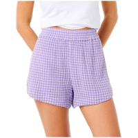 Women's Rip Curl Premium Surf Check Shorts 2025 in Purple size Small | Cotton