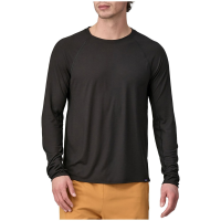 Patagonia Long Sleeve Capilene Cool Trail Shirt Men's 2025 in Black size Large | Cotton/Polyester