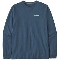 Patagonia Long-Sleeve P-6 Logo Responsibili-Tee T-Shirt Men's 2025 in Blue size Small | Cotton/Polyester