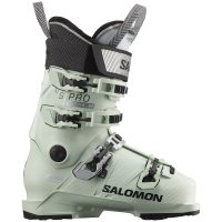 Women's Salomon S/Pro Alpha 100 Ski Boots 2024 in Green size 27.5 | Aluminum