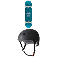 Arbor Street 7.75 Skateboard Complete 2026 - 7.75 Package (7.75 in) + S/M Adult Helmets in Gold size 7.75/S/M