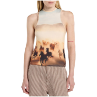 Women's Dickies Running Wild Top 2025 in Orange size Small | Elastane/Polyester