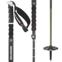 Salomon Steep Prime Vario S3 Ski Poles 2026 in White size 100-135 | Rubber