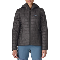 Women's Patagonia Nano Puff Hoodie 2026 in Black size X-Small | Polyester