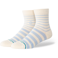 Women's Stance Vista Quarter Socks 2025 in Blue size Small | Nylon/Cotton/Elastane