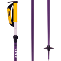 Line Skis Paintbrush Adjustable Ski Poles 2026 in Purple size 1Sz | Aluminum