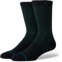Stance Nightfall Crew Socks 2025 in Black size Large | Nylon/Cotton/Elastane