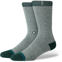 Stance Reset Crew Socks 2025 in Green size Large | Nylon/Cotton/Elastane