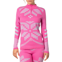 Women's Kari Traa Faith Half-Zip Top 2026 in Pink size Small | Wool