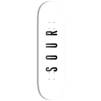 Sour Solution Sour Army White Skateboard Deck 2026 size 8.25