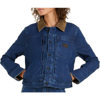 Women's Roark Open Roads Denim Jacket 2025 in Blue size Small | Cotton/Elastane/Denim