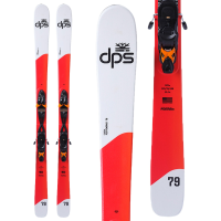 DPS Pisteworks 79 Skis + 412 XVST Ski Bindings 2026 in Orange size 174 | Plastic