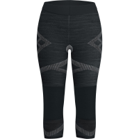 Women's Smartwool Intraknit Thermal Base Layer 3/4 Bottom 2026 in Black size Medium | Wool/Elastane/Polyester