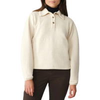 Women's Hikerkind Midlayer Top 2026 in White size Large | Spandex/Polyester