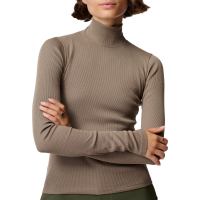 Women's Hikerkind Ribbed Turtleneck 2025 in Brown size Small | Wool