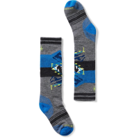 Kid's Smartwool Wintersport Full Cushion Gondola OTC Socks 2026 in Blue size Large | Nylon/Wool/Elastane