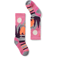 Kid's Smartwool Ski Light Cushion Sleigh Bear OTC Socks 2026 in Pink size Medium | Nylon/Wool/Elastane