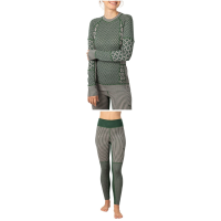 Women's Kari Traa Smekker Long-Sleeve Top 2026 - X-Large Package (XL) + S Bottoms in Green size Xl/S | Wool/Micron