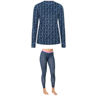 Women's Kari Traa Fryd Long-Sleeve Top 2026 - Medium Package (M) + S Bottoms in Blue size M/S | Polyester