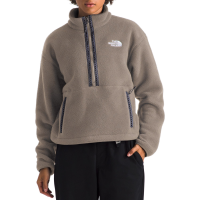 Women's The North Face TNF(TM) Fleeski  1/4 Zip Pullover 2025 in Brown size Large | Polyester