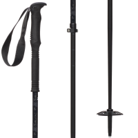 evo Way Up Adjustable Ski Poles 2026 in Black size 105 - 145 | Nylon/Aluminum