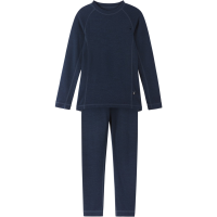 Kid's Reima Taitoa Wool Base Layer 2026 Blue in Navy size 10-11