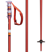 Season Community Ski Poles 2026 in Red size 120 | Aluminum