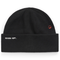 Season Longevity Beanie Hat 2026 in Black | Wool