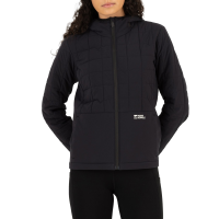 Women's Mons Royale Canyon Insulated Hooded Jacket 2026 in Black size X-Large | Wool/Polyester