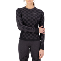 Women's Mons Royale Ascender SeaMedium/Largeess Long-Sleeve Top 2026 in Gray | Wool/Elastane