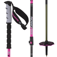 Salomon Steep Pro Vario S3 Ski Poles 2026 in Pink size 100-135 | Aluminum