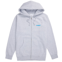 Autumn Keep Out Zip-Up Hoodie Men's 2024 Gray in Grey size Medium | Cotton/Polyester