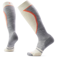 Women's Smartwool Ski Targeted Cushion Extra Stretch OTC Socks 2026 in Gray size Medium | Nylon/Wool/Elastane