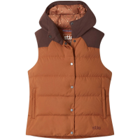 Women's Stio Turnbolt Down Vest 2025 in Brown size Small | Polyester
