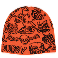 Corduroy FOS Skully Beanie Hat 2026 in Orange | Acrylic